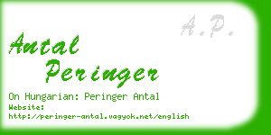 antal peringer business card